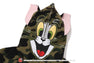 【 BAPE X TOM AND JERRY 85TH 】TOM 1ST CAMO FULL ZIP HOODIE