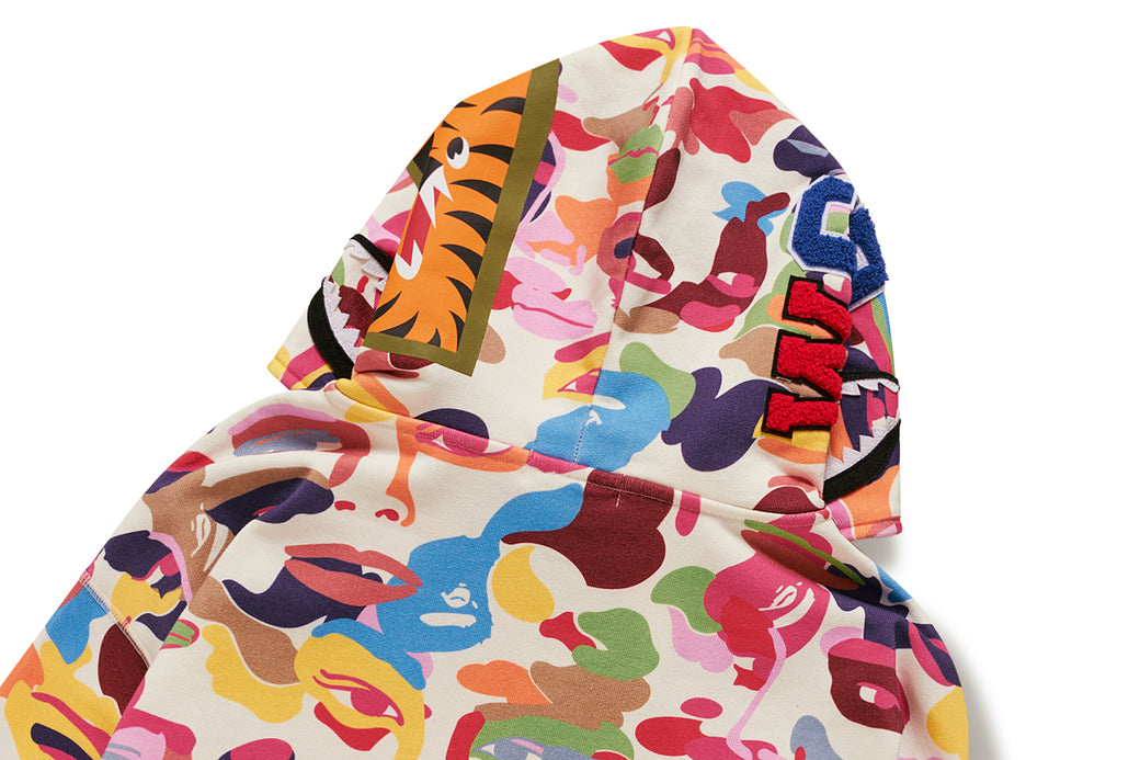 BAPE X KIDSUPER 】CAMO SHARK FULL ZIP HOODIE | bape.com