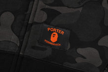 【 BAPE X PORTER STAND 】SHARK FULL ZIP DOUBLE HOODIE