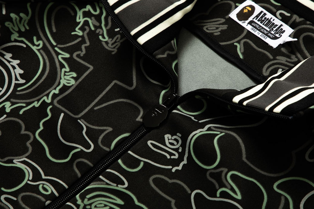 BAPE X 88RISING 】GLOW IN THE DARK CAMO TRACK JACKET | bape.com