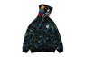 【 BAPE X 88RISING 】GLOW IN THE DARK CAMO SHARK FULL ZIP HOODIE