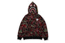 【 BAPE X 88RISING 】GLOW IN THE DARK CAMO SHARK FULL ZIP HOODIE