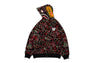 【 BAPE X 88RISING 】GLOW IN THE DARK CAMO SHARK FULL ZIP HOODIE
