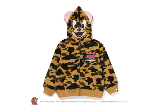 【 BAPE X TOM AND JERRY 85TH 】JERRY 1ST CAMO ZIP HOODIE