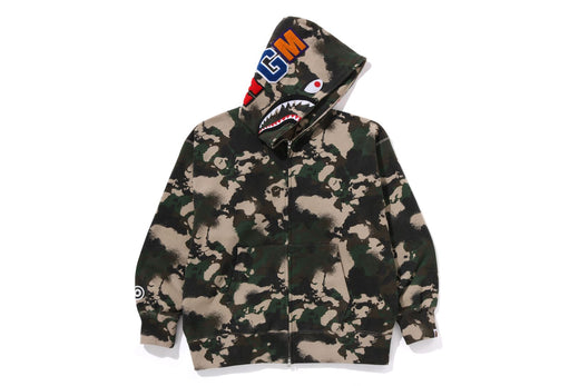 MAP CAMO SHARK RELAXED FIT FULL ZIP HOODIE