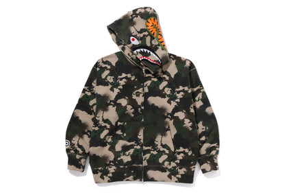 MAP CAMO SHARK RELAXED FIT FULL ZIP HOODIE