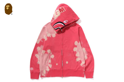 HAND DYE SHARK FULL ZIP HOODIE