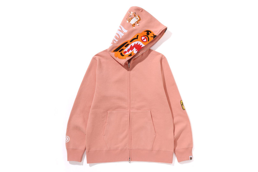 【A BATHING APE】2色展開 TIGER SOUVENIR ZIP HOODIE UNISEX TIGER FULL ZIP HOODIE | bape.com