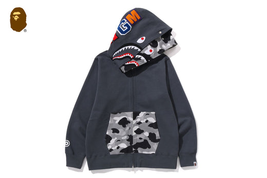 1ST CAMO SHARK FULL ZIP DOUBLE HOODIE | bape.com