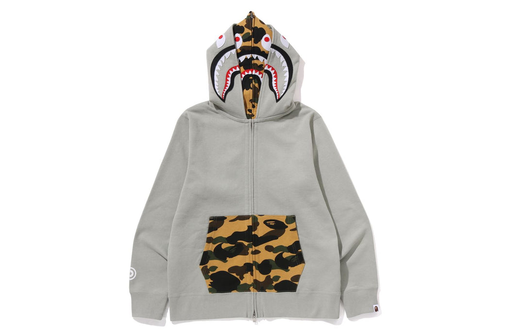 1ST CAMO SHARK FULL ZIP DOUBLE HOODIE | bape.com