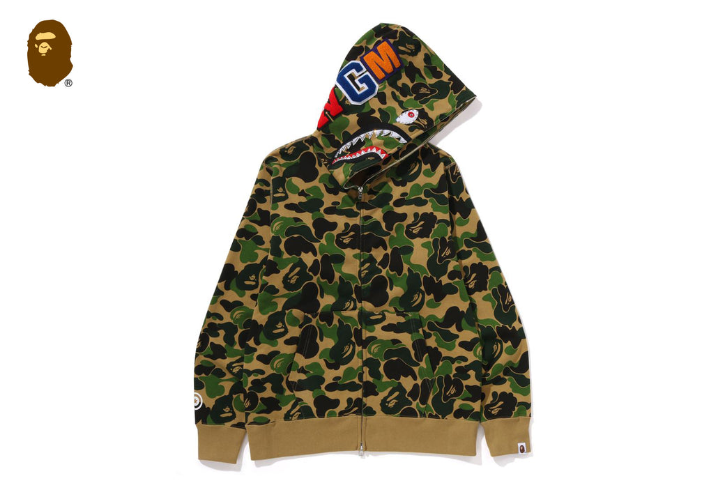 国内配送★A BATHING APE★パームツリー CAMO柄シャークフーディ PALM TREE CAMO RELAXED FIT SHARK FULL ZIP HOODIE（パーカー