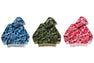 ABC CAMO POLYESTER RELAXED FIT SHARK FULL ZIP HOODIE