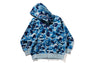 ABC CAMO POLYESTER RELAXED FIT SHARK FULL ZIP HOODIE