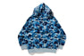 ABC CAMO POLYESTER RELAXED FIT SHARK FULL ZIP HOODIE