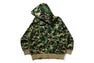 ABC CAMO POLYESTER RELAXED FIT SHARK FULL ZIP HOODIE