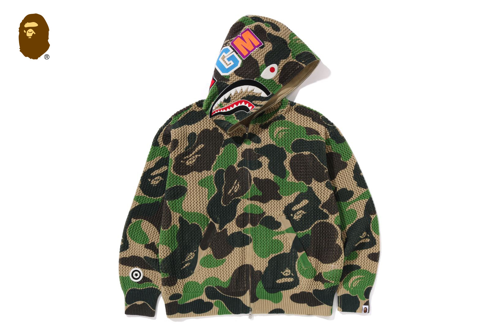 LUX SPORT PATTERN SHARK RELAXED FIT FZ HOODIE（パーカー）｜A