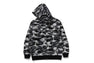 PALM TREE CAMO RELAXED FIT SHARK FULL ZIP HOODIE
