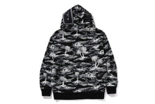PALM TREE CAMO RELAXED FIT SHARK FULL ZIP HOODIE
