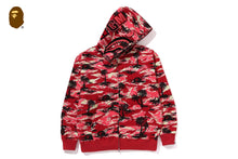 PALM TREE CAMO RELAXED FIT SHARK FULL ZIP HOODIE