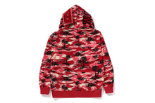 PALM TREE CAMO RELAXED FIT SHARK FULL ZIP HOODIE