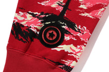 PALM TREE CAMO RELAXED FIT SHARK FULL ZIP HOODIE