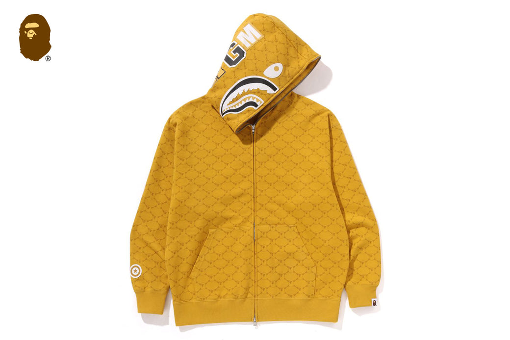 COLLEGE MONOGRAM RELAXED FIT SHARK FULL ZIP HOODIE | bape.com