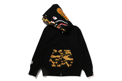 1ST CAMO SHARK FULL ZIP DOUBLE HOODIE