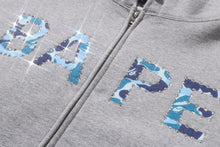 ABC CAMO CRYSTAL LOGO WIDE ZIP HOODIE