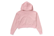 PIGMENT DYED ONE POINT CROPPED ZIP HOODIE