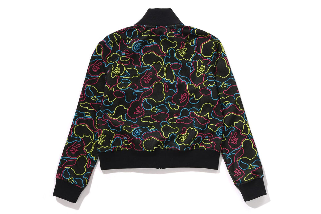 【A BATHING APE】NEON CAMO JACQUARD TRACK JACKET 要在庫確認 NEON CAMO JACQUARD TRACK JACKET | bape.com