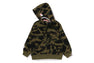 1ST CAMO PATCH PRINT SHARK ZIP HOODIE