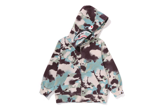 MAP CAMO SHARK ZIP HOODIE