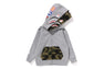 1ST CAMO SHARK ZIP DOUBLE HOODIE