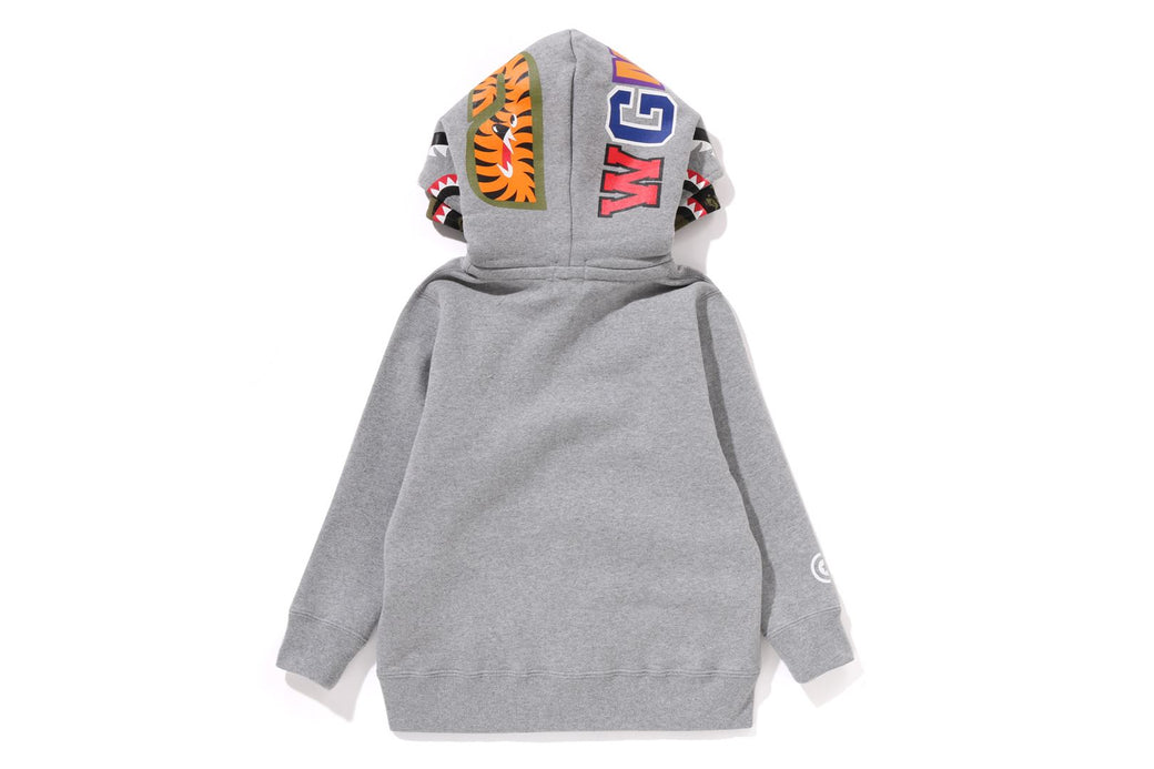 1ST CAMO SHARK ZIP DOUBLE HOODIE | bape.com