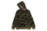 1ST CAMO PATCH PRINT SHARK ZIP HOODIE