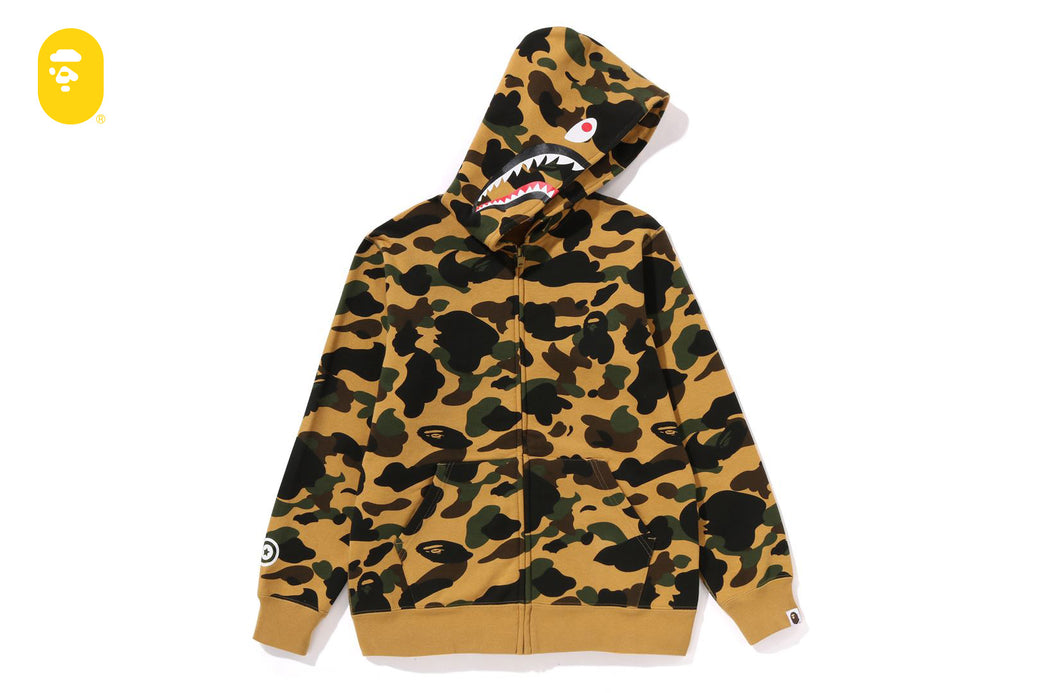 1ST CAMO PATCH PRINT SHARK ZIP HOODIE | bape.com 1ST CAMO PATCH PRINT SHARK ZIP HOODIE | bape.com