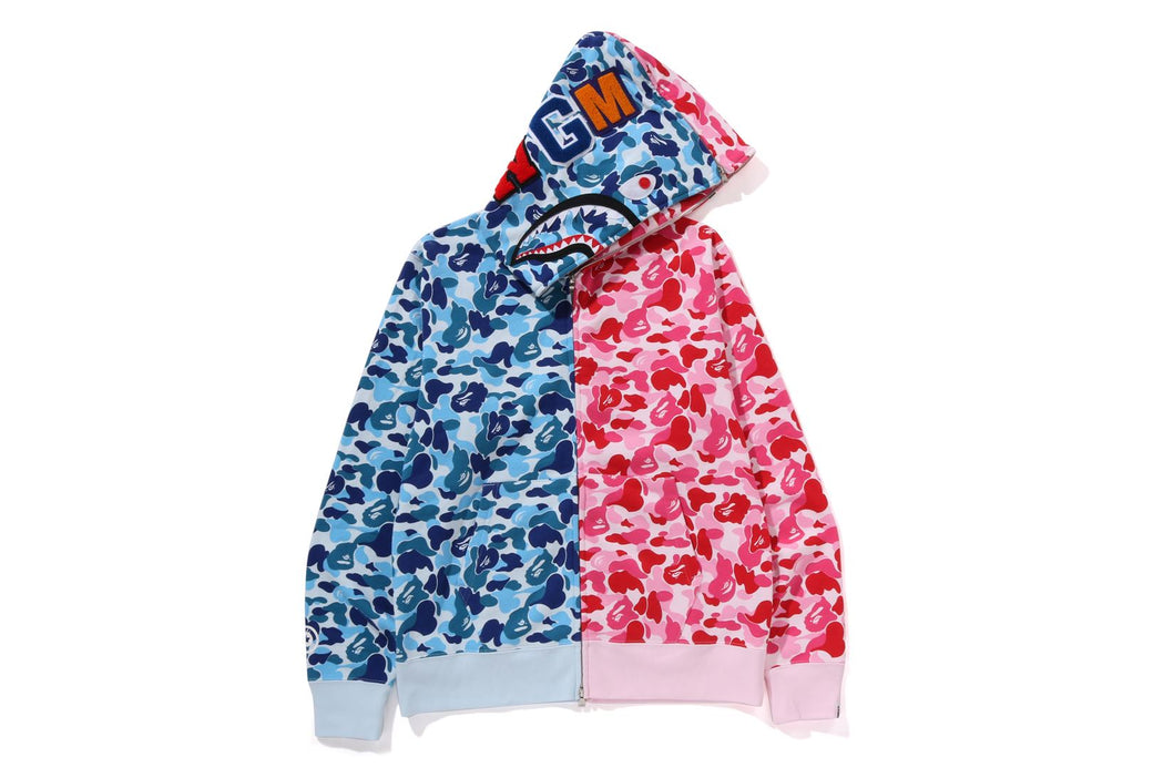 ABC CAMO SEPARATE SHARK FULL ZIP HOODIE | bape.com
