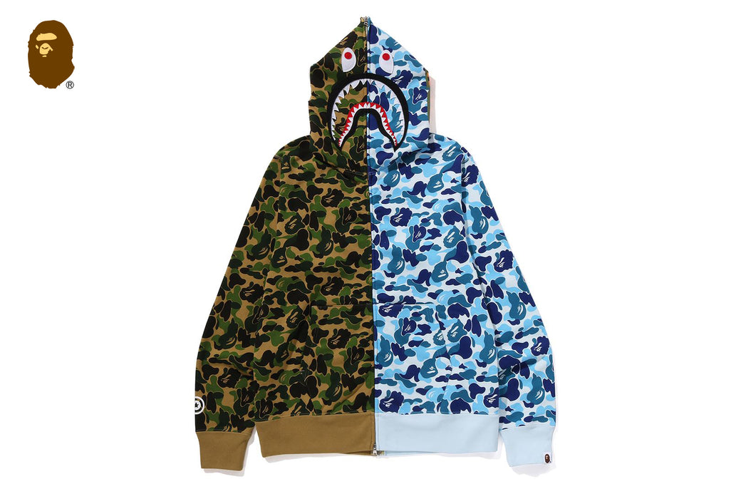 ABC CAMO SEPARATE SHARK FULL ZIP HOODIE | bape.com
