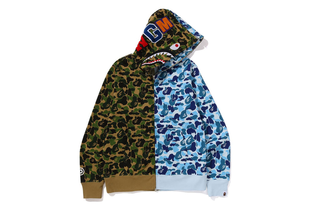 ABC CAMO SEPARATE SHARK FULL ZIP HOODIE | bape.com