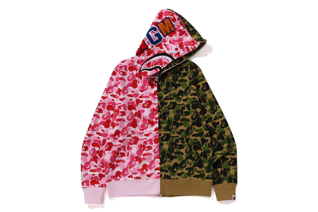 ABC CAMO SEPARATE SHARK FULL ZIP HOODIE | bape.com