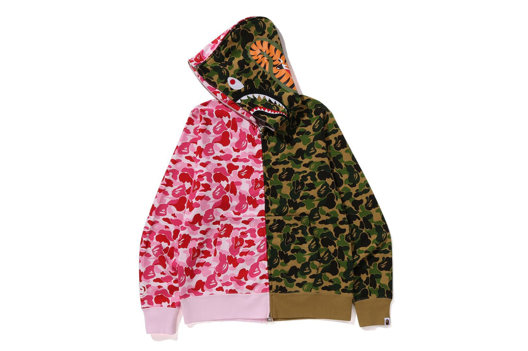 ABC CAMO SEPARATE SHARK FULL ZIP HOODIE | bape.com