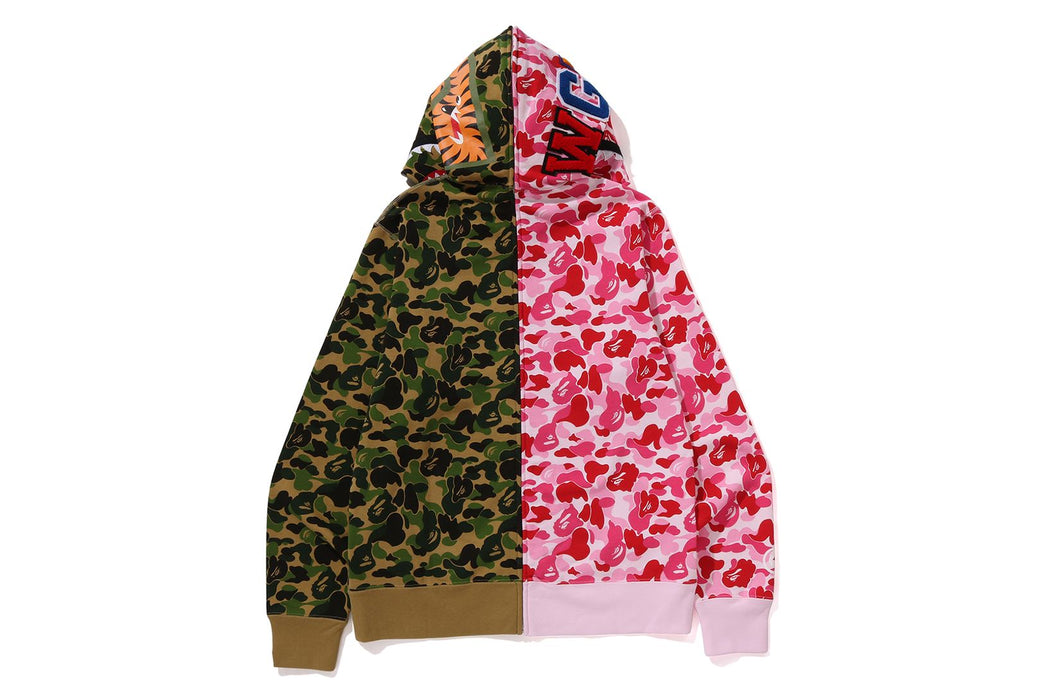 ABC CAMO SEPARATE SHARK FULL ZIP HOODIE | bape.com
