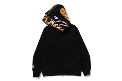 SHARK FULL ZIP DOUBLE HOODIE