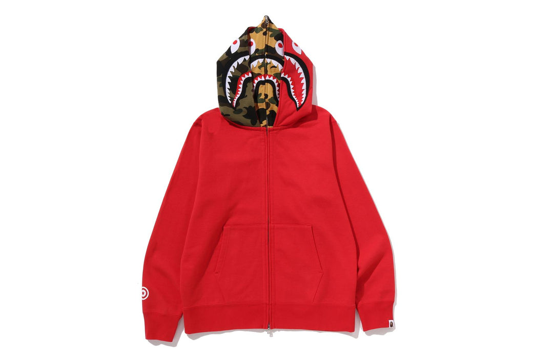 SHARK FULL ZIP DOUBLE HOODIE | bape.com