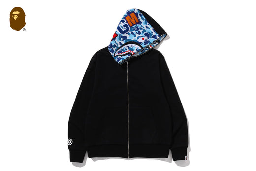 ABC CAMO REVERSIBLE SHARK FULL ZIP HOODIE | bape.com