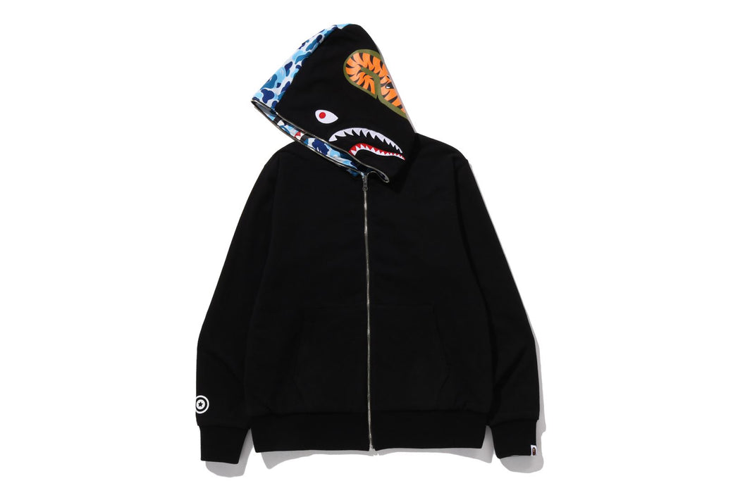ABC CAMO REVERSIBLE SHARK FULL ZIP HOODIE | bape.com
