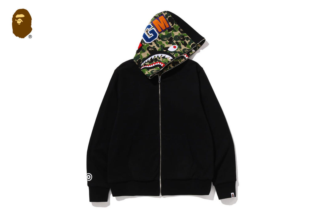 ABC CAMO REVERSIBLE SHARK FULL ZIP HOODIE | bape.com