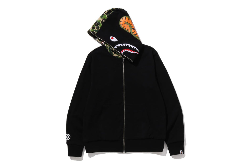 ABC CAMO REVERSIBLE SHARK FULL ZIP HOODIE | bape.com