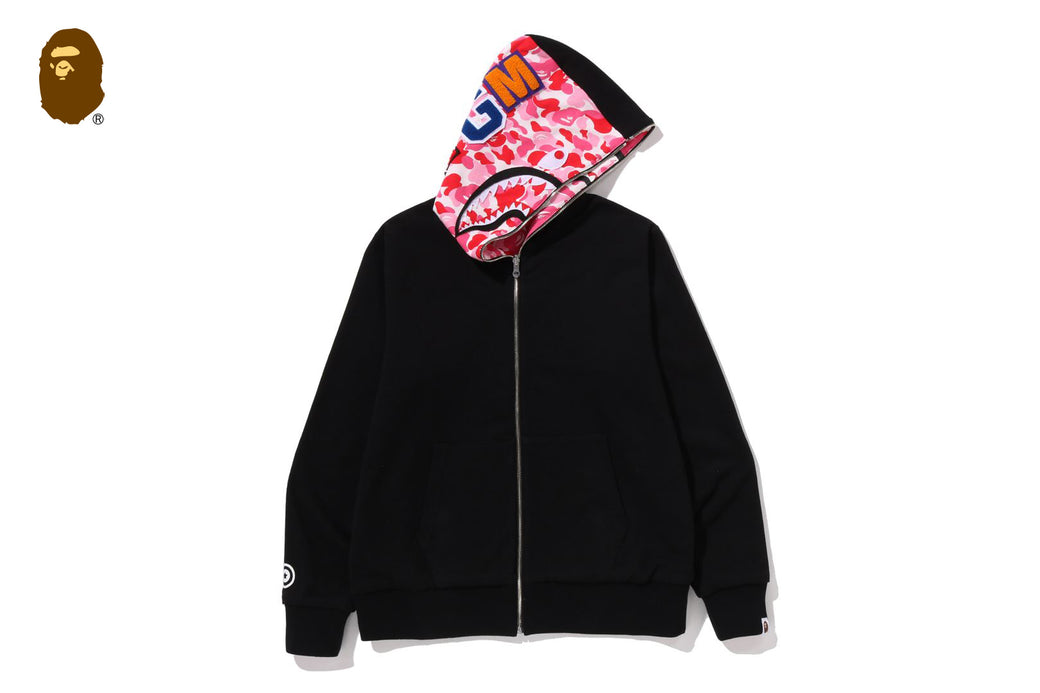 ABC CAMO REVERSIBLE SHARK FULL ZIP HOODIE | bape.com