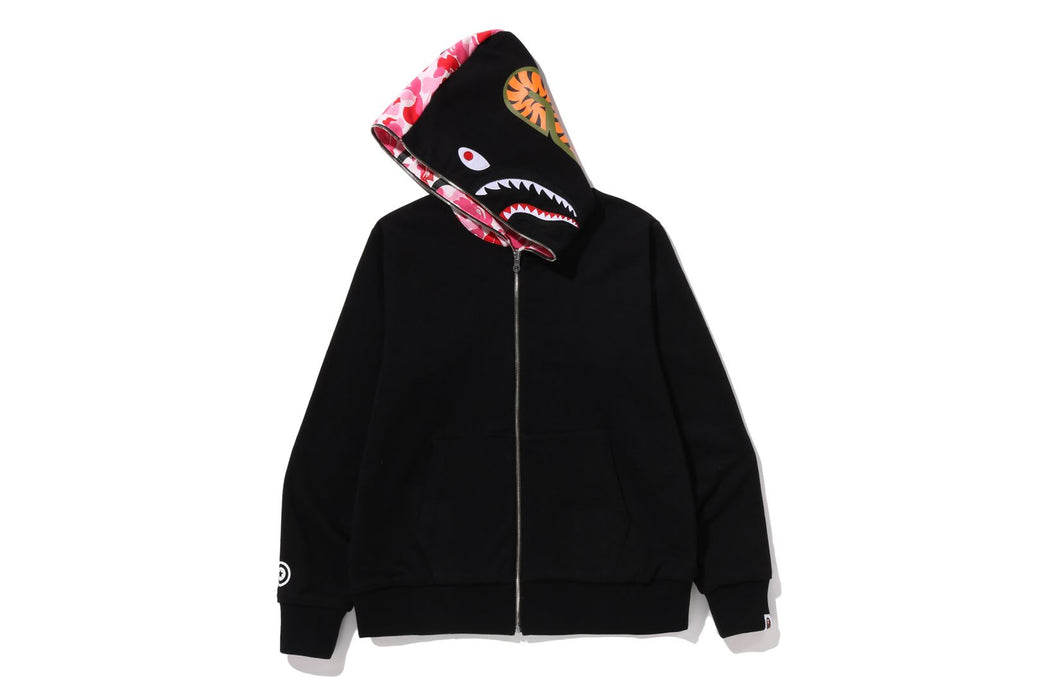 ABC CAMO REVERSIBLE SHARK FULL ZIP HOODIE | bape.com